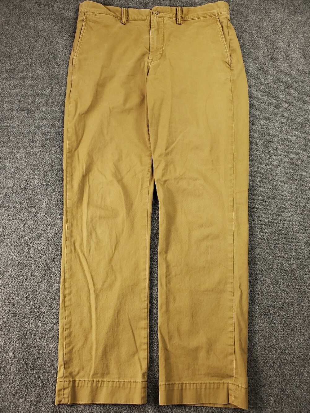 Polo Ralph Lauren Polo Chino Pants 34x32 Stretch Straight Fit Twill Khaki Washed